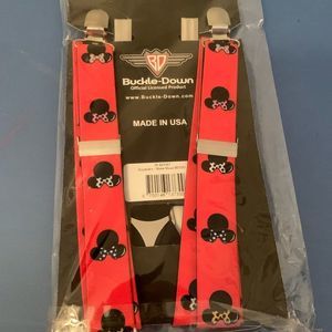 Buckle Down Kids Minnie Mouse Suspenders Size One Size